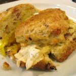 angry baker scone egg cheese sandwich