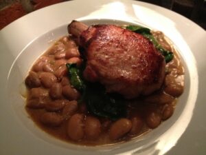 pork and beans at the rossi bars with great food columbus ohio